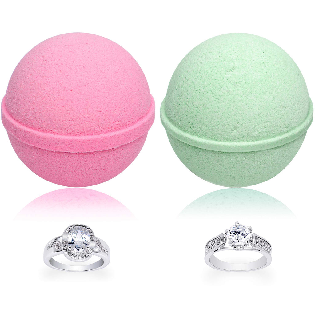 Mermaid Love Potion Bath Bombs Gift Set (2-Pack) – Ring Inside, Size 9, Made in USA | Jackpot Candles