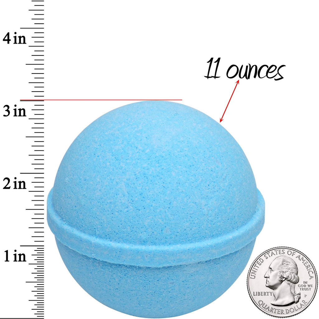 Ocean Breeze Lavender Bath Bombs Gift Set (2 × 10 oz) with Size 9 Ring Inside – Jackpot Candles, Made in USA