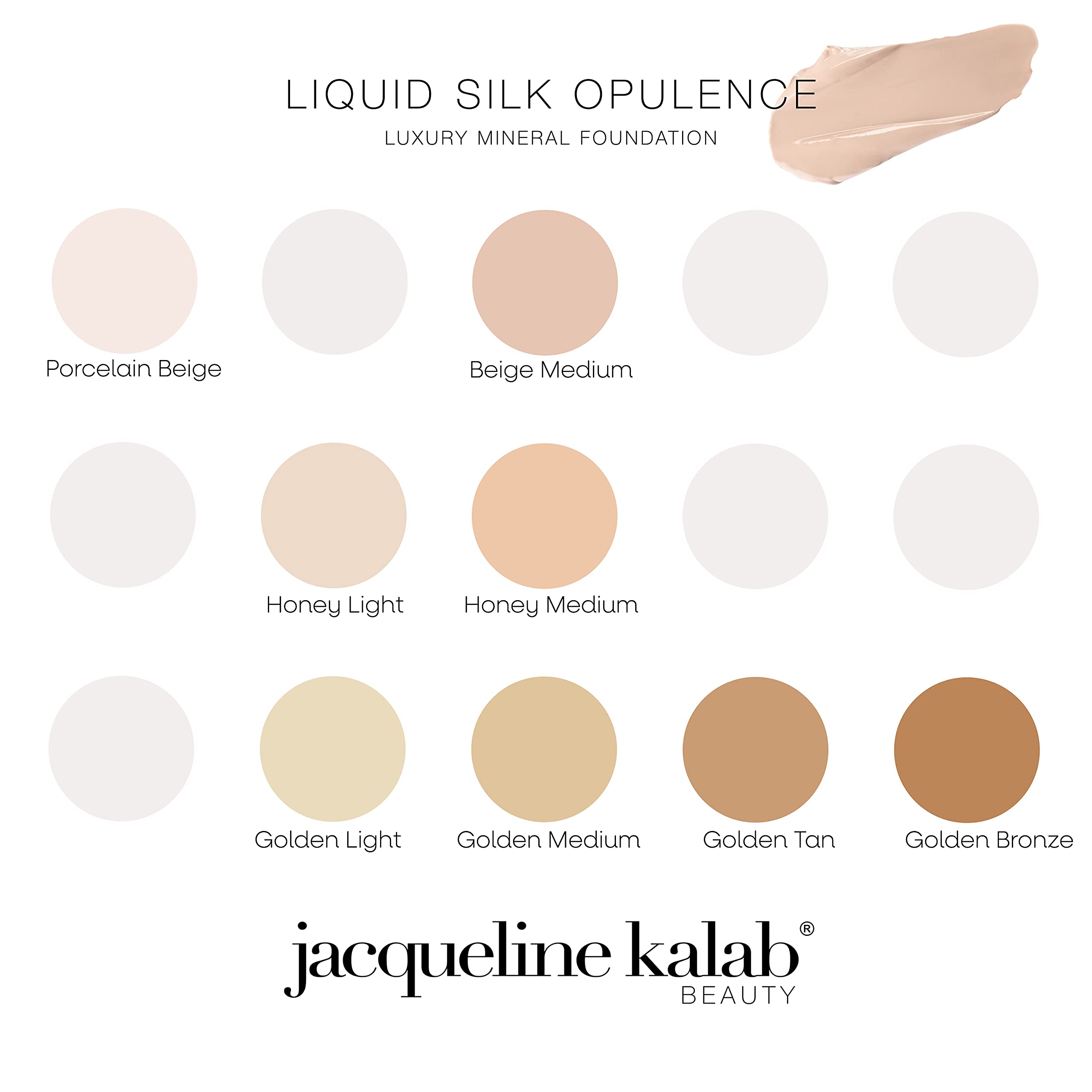 Jacqueline Kalab Liquid Silk Opulence Foundation Golden Medium – Luxury Mineral Coverage