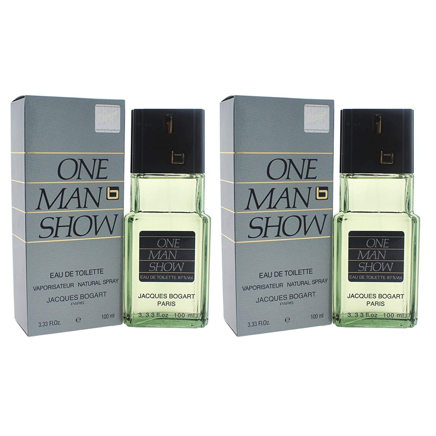 One Man Show by Jacques Bogart for Men - Eau de Toilette 3.3 oz Pack of 2