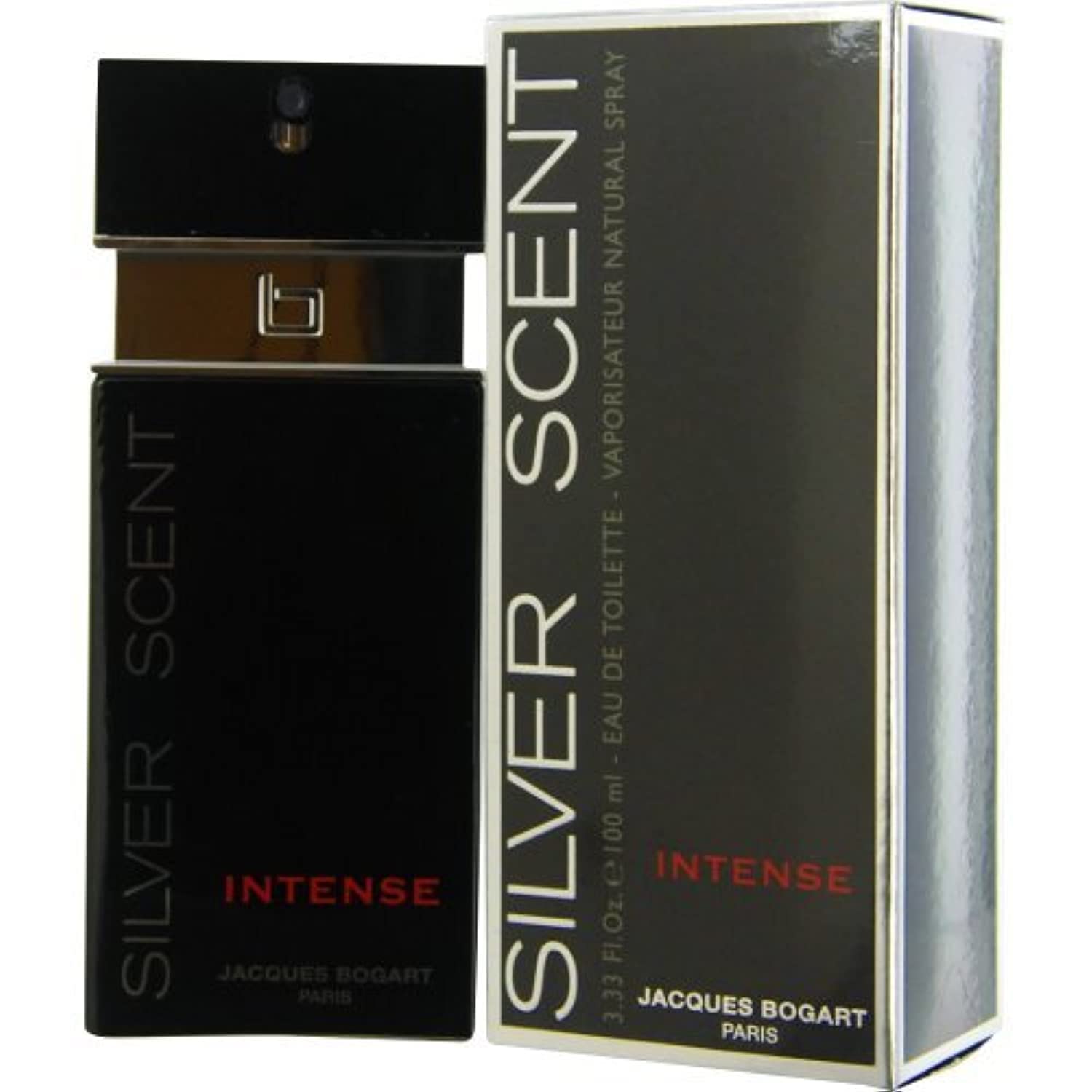 Jacques Bogart Silver Scent Intense Men EDT Spray – 2 x 3.33 oz