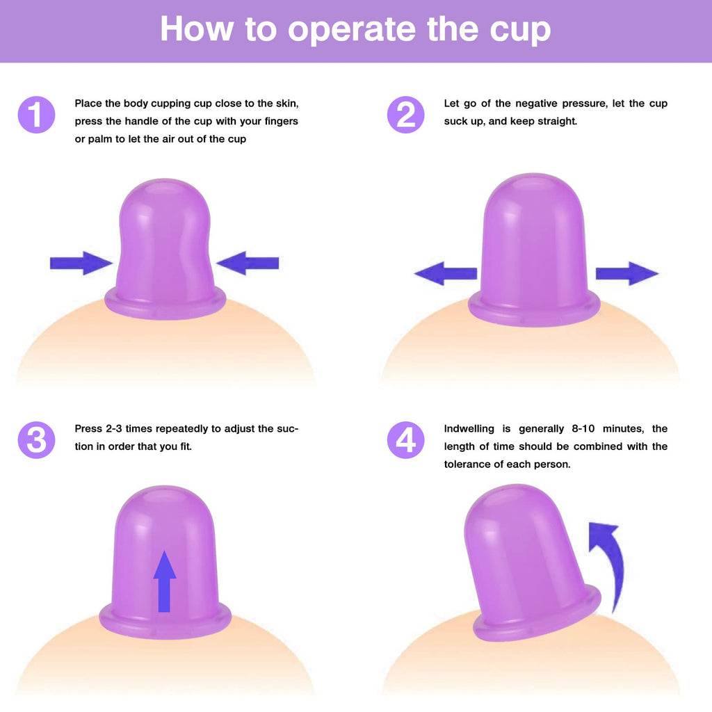 JADE KIT Facial & Body Cupping Set – Silicone Cups for Facial Massage, Skin Tightening & Body Comfort