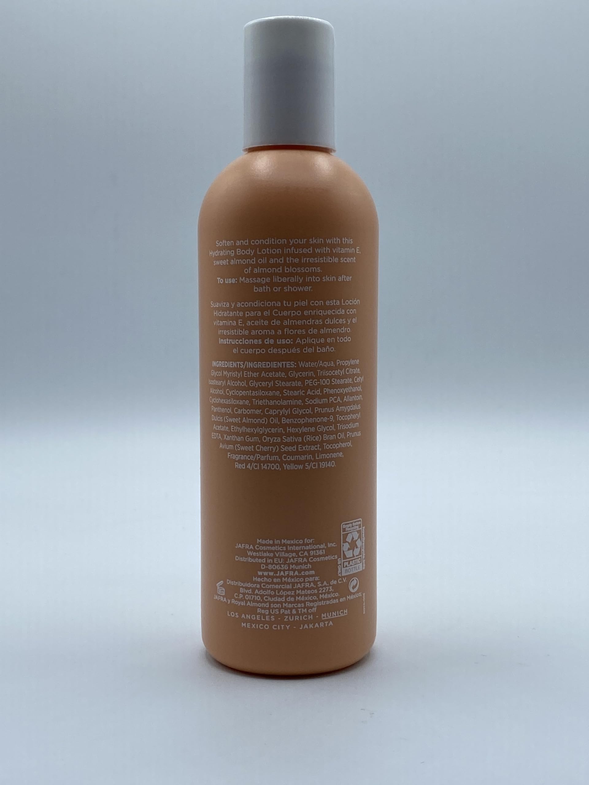 JAFRA Royal Almond Hydrating Body Lotion – 250 ml / 8.4 fl oz with Vitamin E