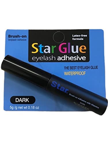 JAIDI Star Glue - Super Strong Eyelash Adhesive (Dark or Clear), Brush-On, 2/4/6 PCS
