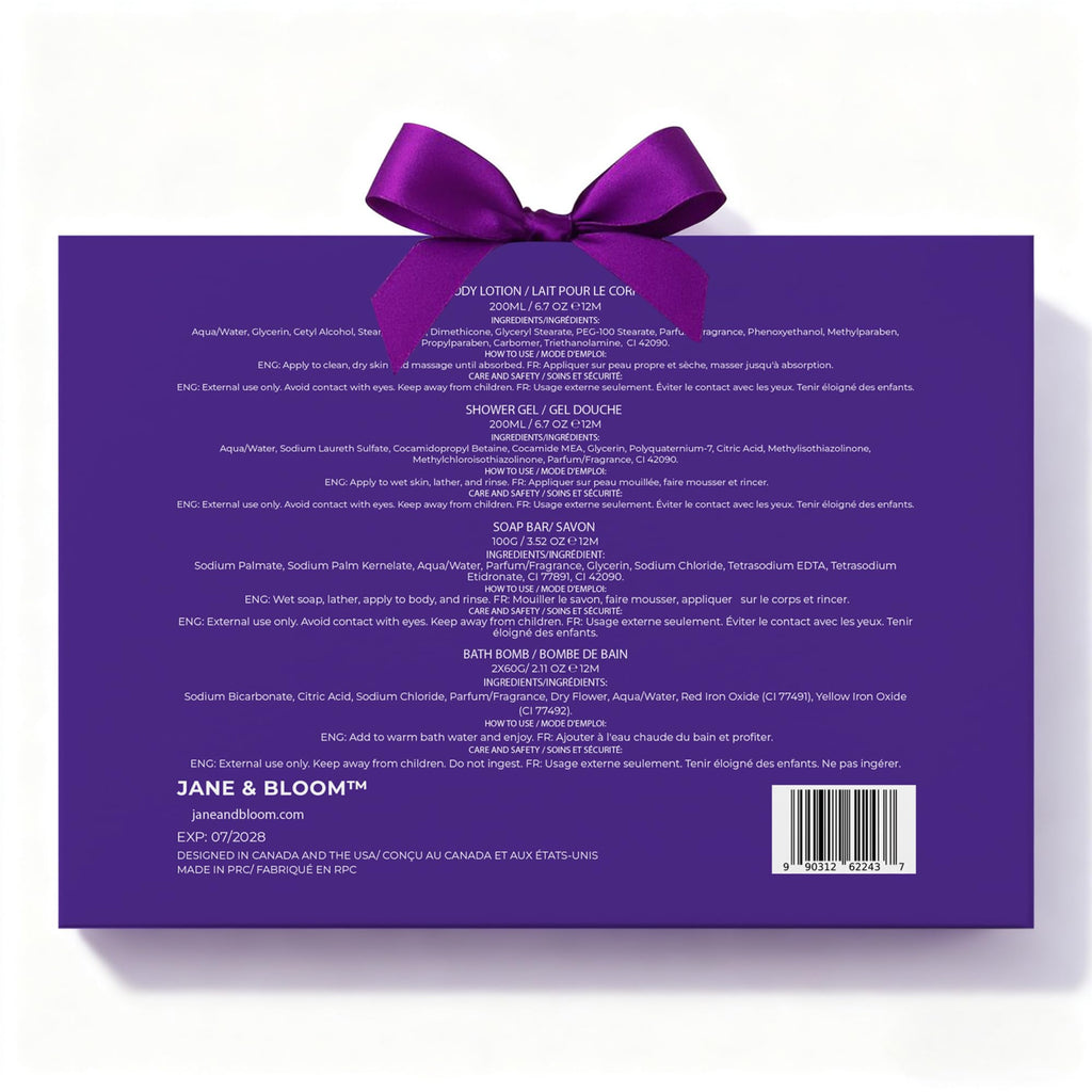 Gifts for Women Who Have Everything: Jane & Bloom Lavender & Bergamot Spa Gift Set