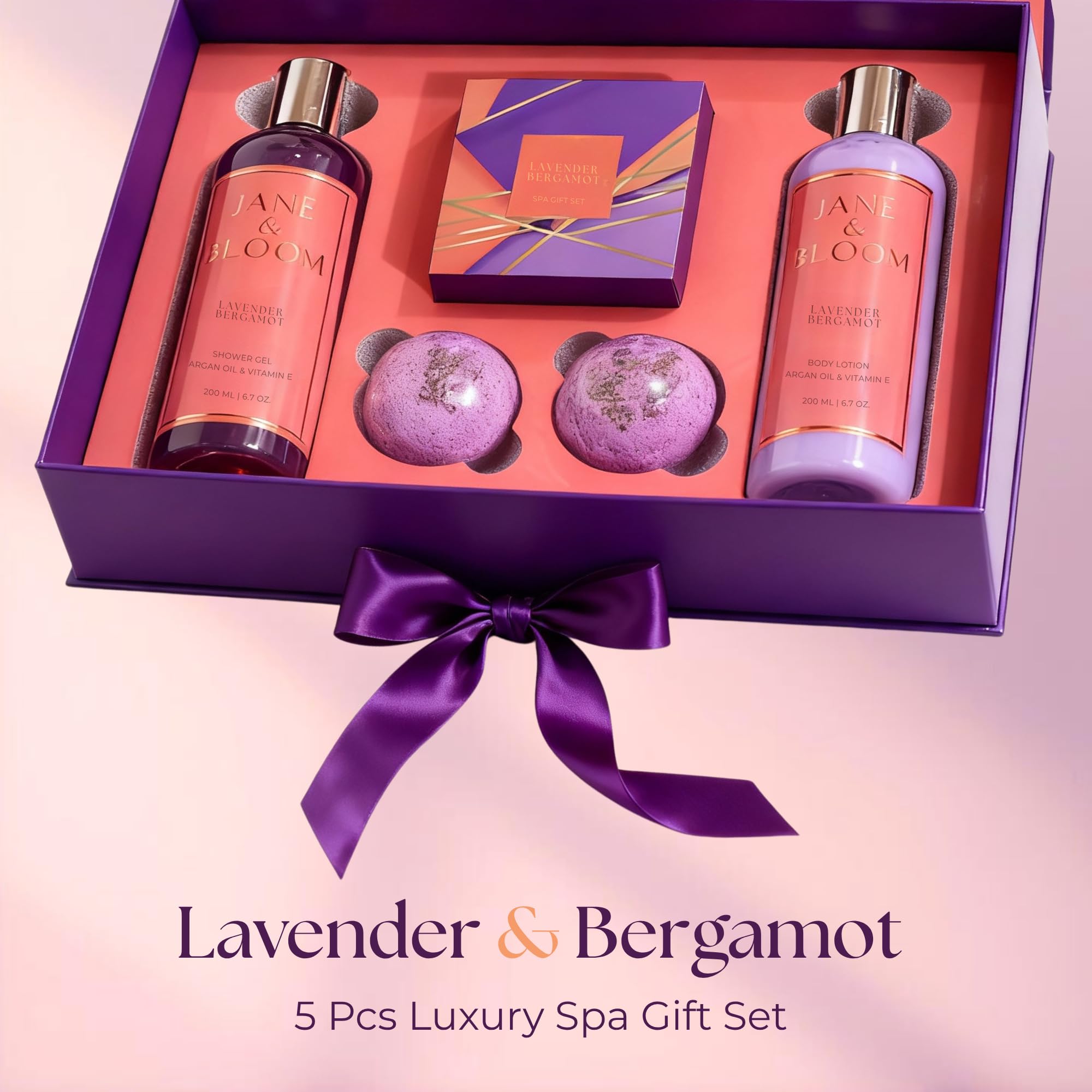 Gifts for Women Who Have Everything: Jane & Bloom Lavender & Bergamot Spa Gift Set