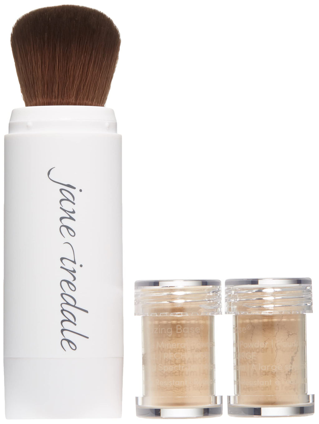 jane iredale Amazing Base Refillable Brush – Golden Glow, 0.18 oz (SPF 20/15)