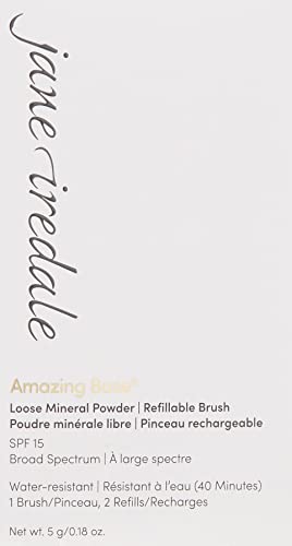 Jane Iredale Amazing Base Refillable Brush – Velvet Finish with SPF 20/15