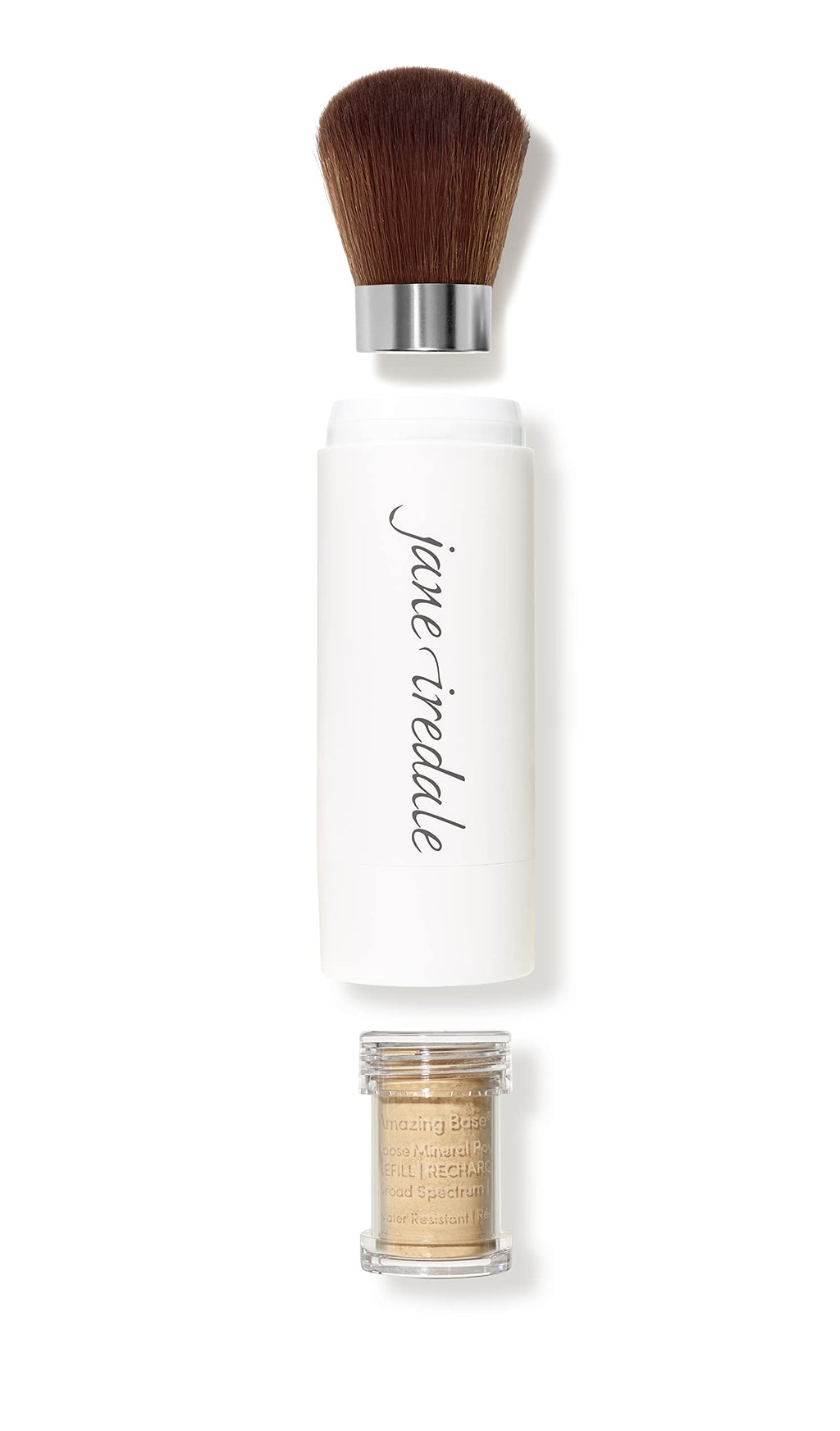 jane iredale Amazing Base Refillable Brush – Golden Glow, 0.18 oz (SPF 20/15)