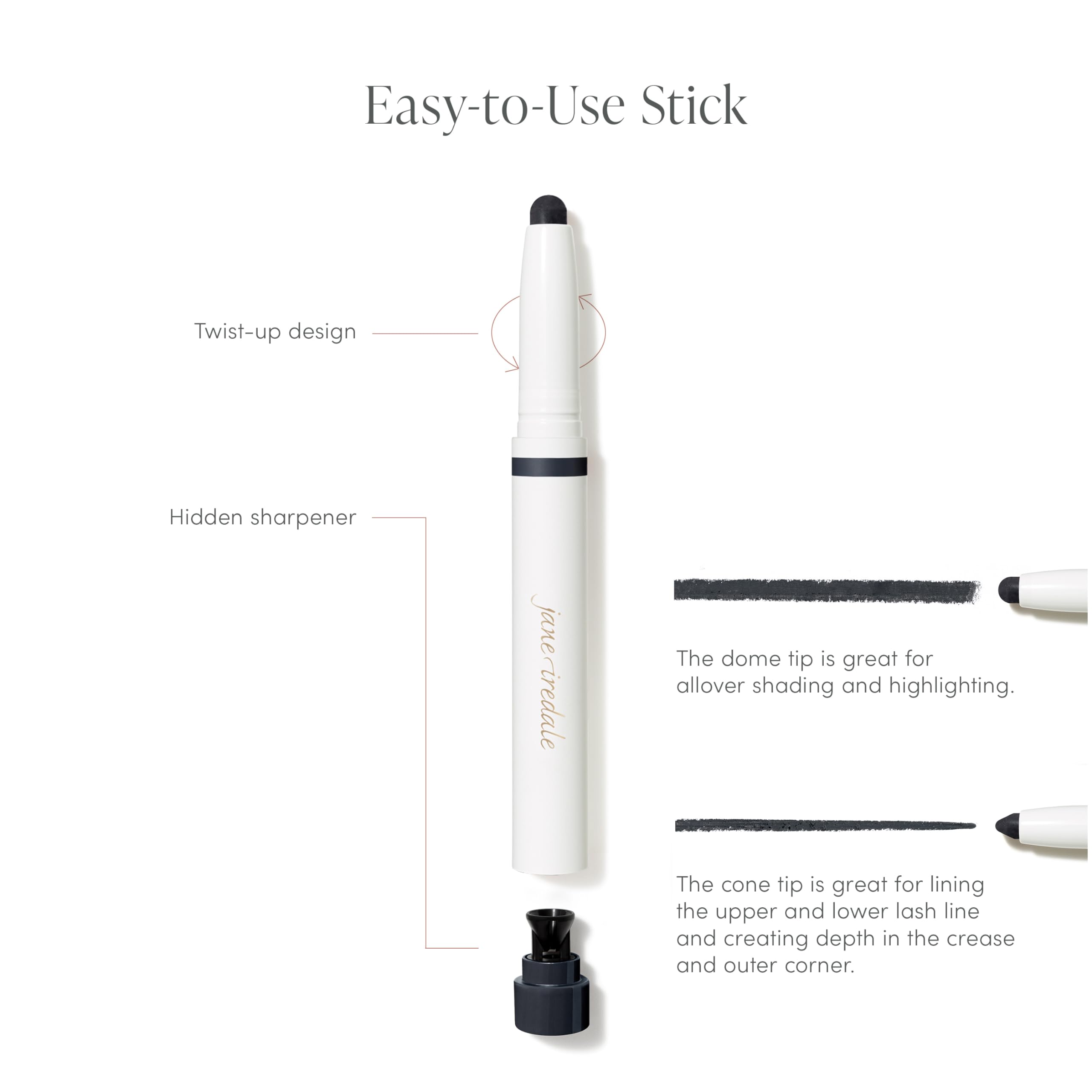 jane iredale ColorLuxe Eye Shadow Stick – Cream-to-Powder, Long-Wear, Vegan & Cruelty-Free – Bronze