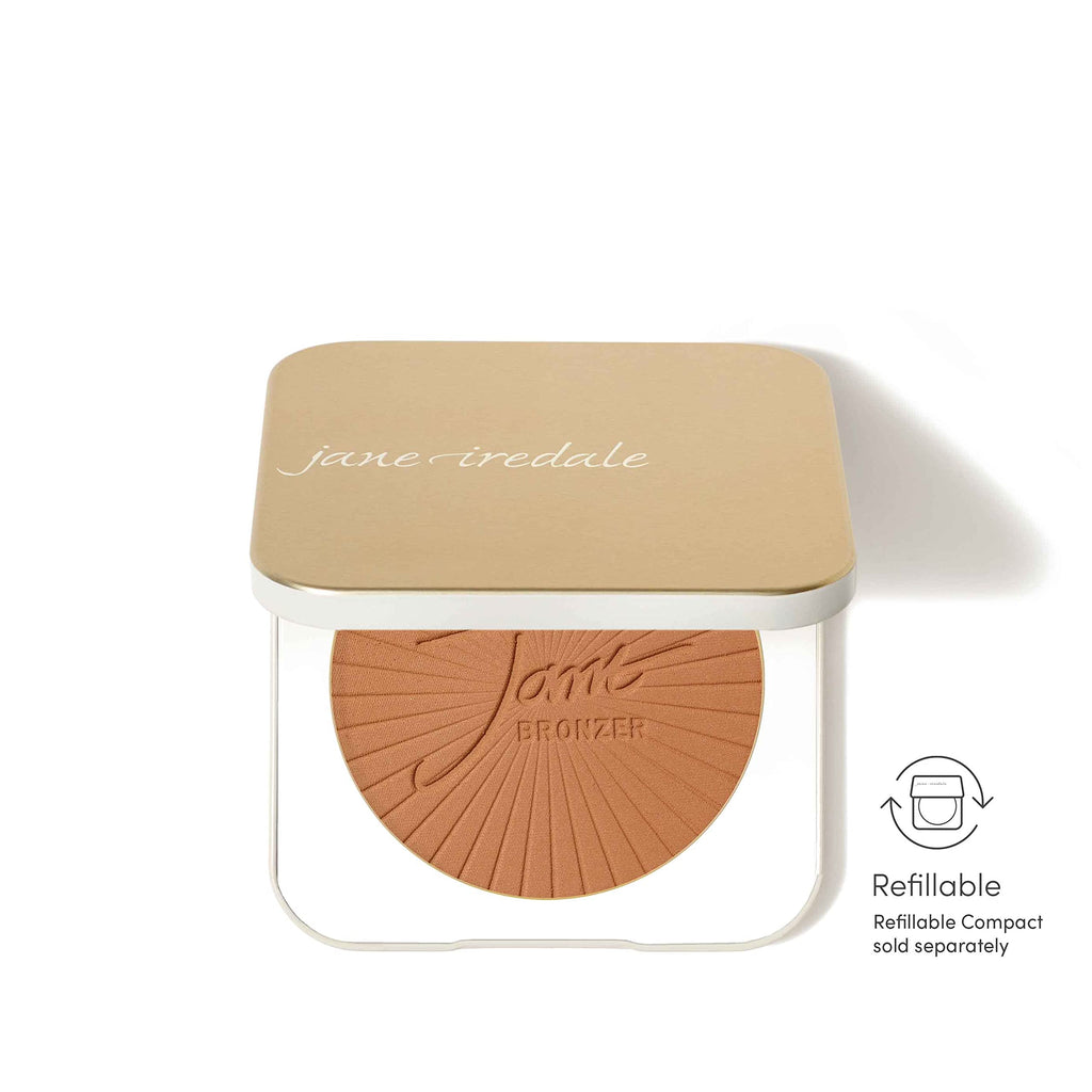 Jane Iredale PureBronze Matte Bronzer Refill — Buildable, Lightweight, Refillable Bronzing Powder (3 Natural Tones)