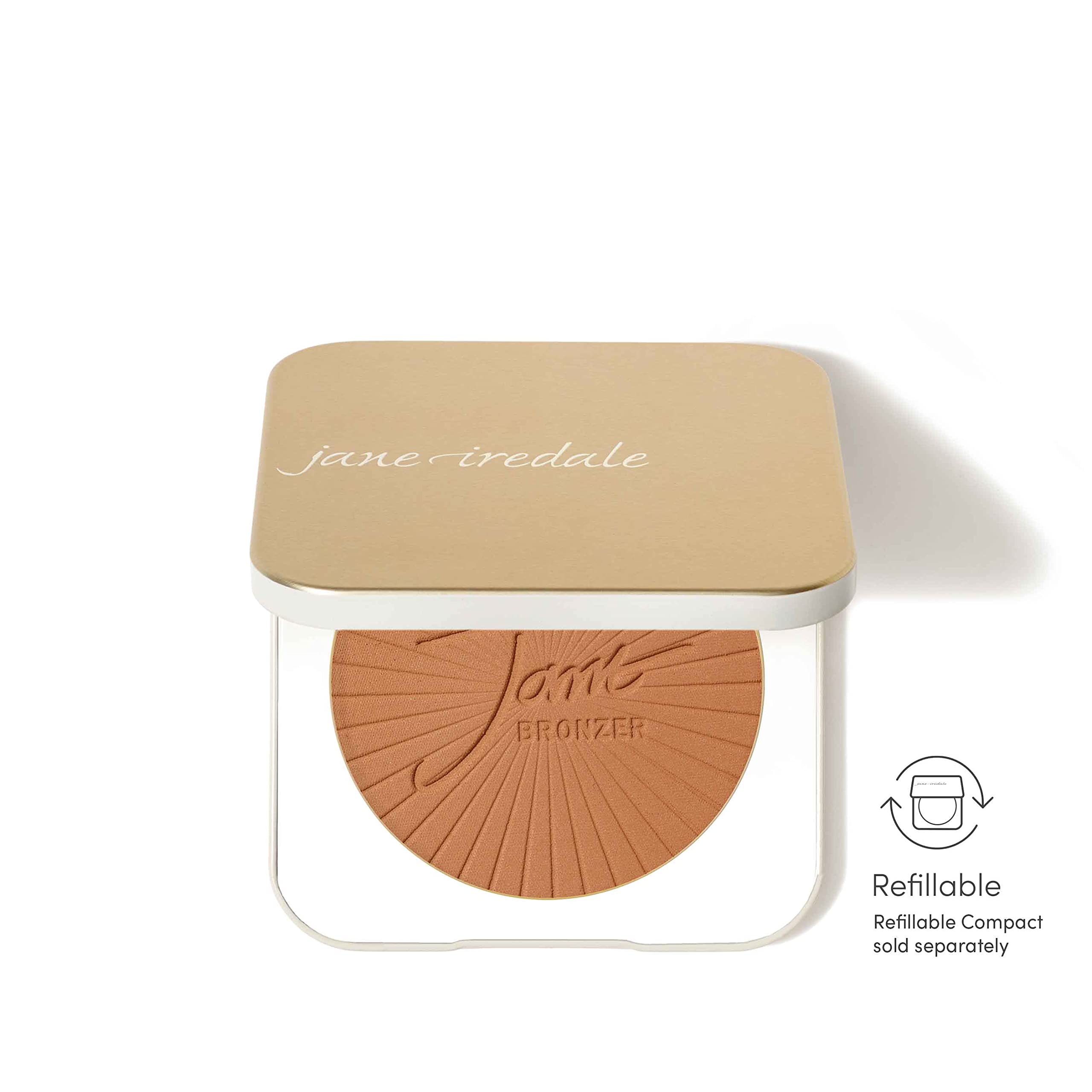 Jane Iredale PureBronze Matte Bronzer Refill — Buildable, Lightweight, Refillable Bronzing Powder (3 Natural Tones)