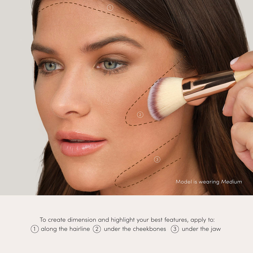 Jane Iredale PureBronze Matte Bronzer Refill — Buildable, Lightweight, Refillable Bronzing Powder (3 Natural Tones)
