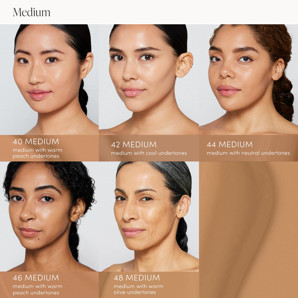 jane iredale Skintuition SPF 30 Radiance-Boosting Liquid Foundation 40 Medium | Buildable Coverage & Skin-Like Finish