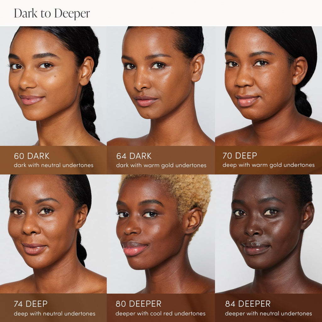 jane iredale Skintuition SPF 30 Radiance-Boosting Foundation 60 Dark | Medium Buildable Coverage, Skin-Like Finish
