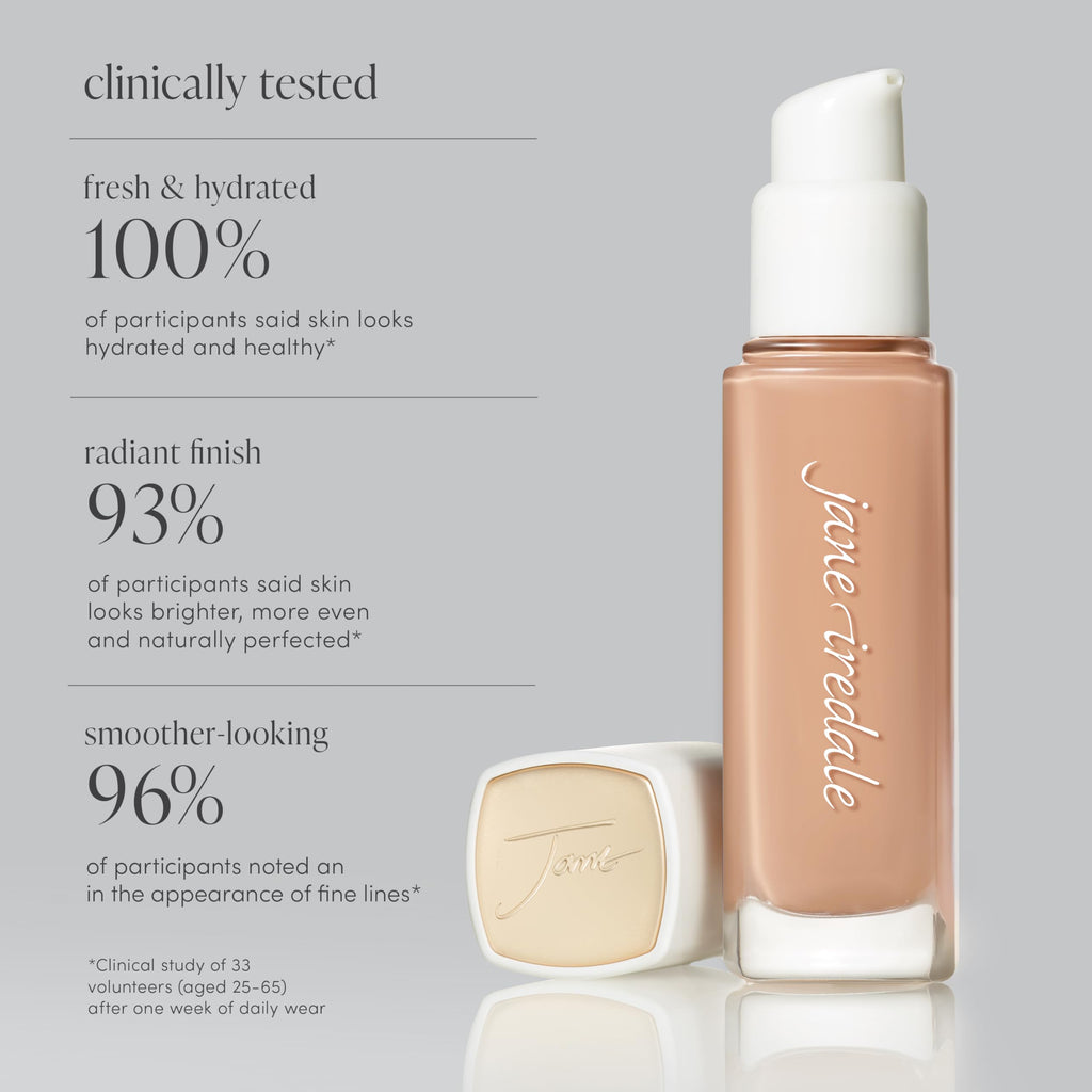 Jane Iredale Skintuition SPF 30 Radiance-Boosting Liquid Foundation 58 Medium Dark
