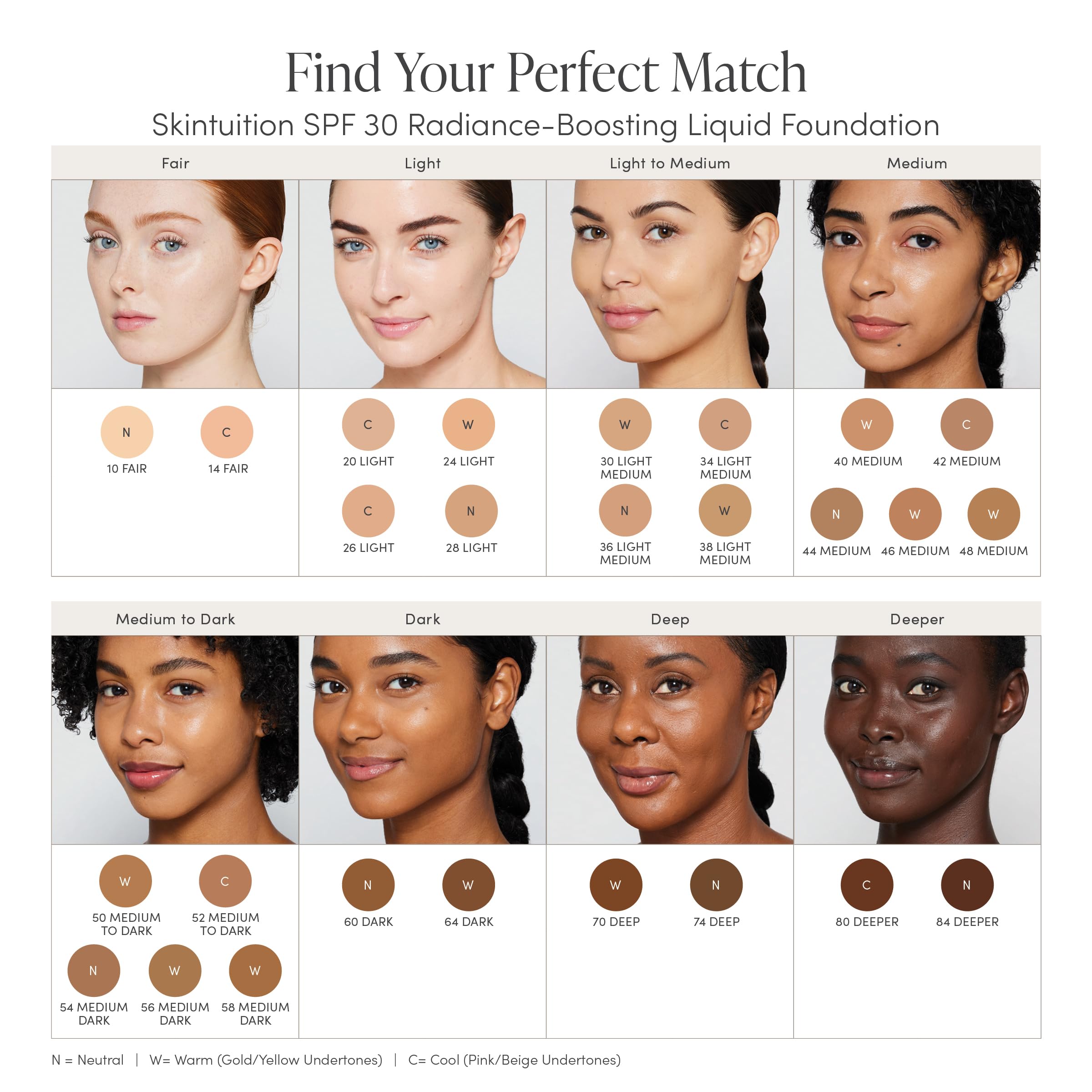 jane iredale Skintuition SPF 30 Radiance-Boosting Foundation 44 Medium | Lightweight, Buildable Coverage