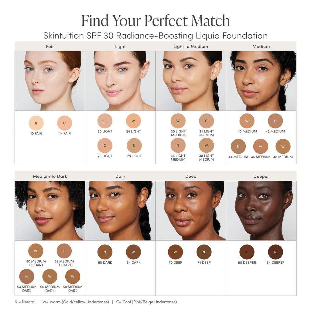 Jane Iredale Skintuition SPF 30 Radiance Foundation 80 Deeper | Buildable Medium Coverage, Skin-Like Finish