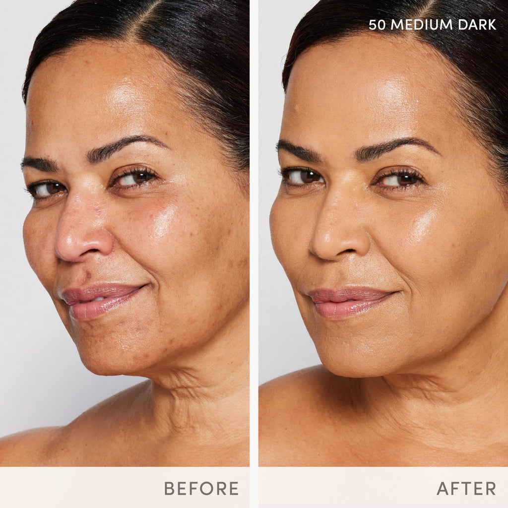 Jane Iredale Skintuition SPF 30 Radiance-Boosting Liquid Foundation 50 Medium Dark | Buildable Coverage & Skin-Like Finish