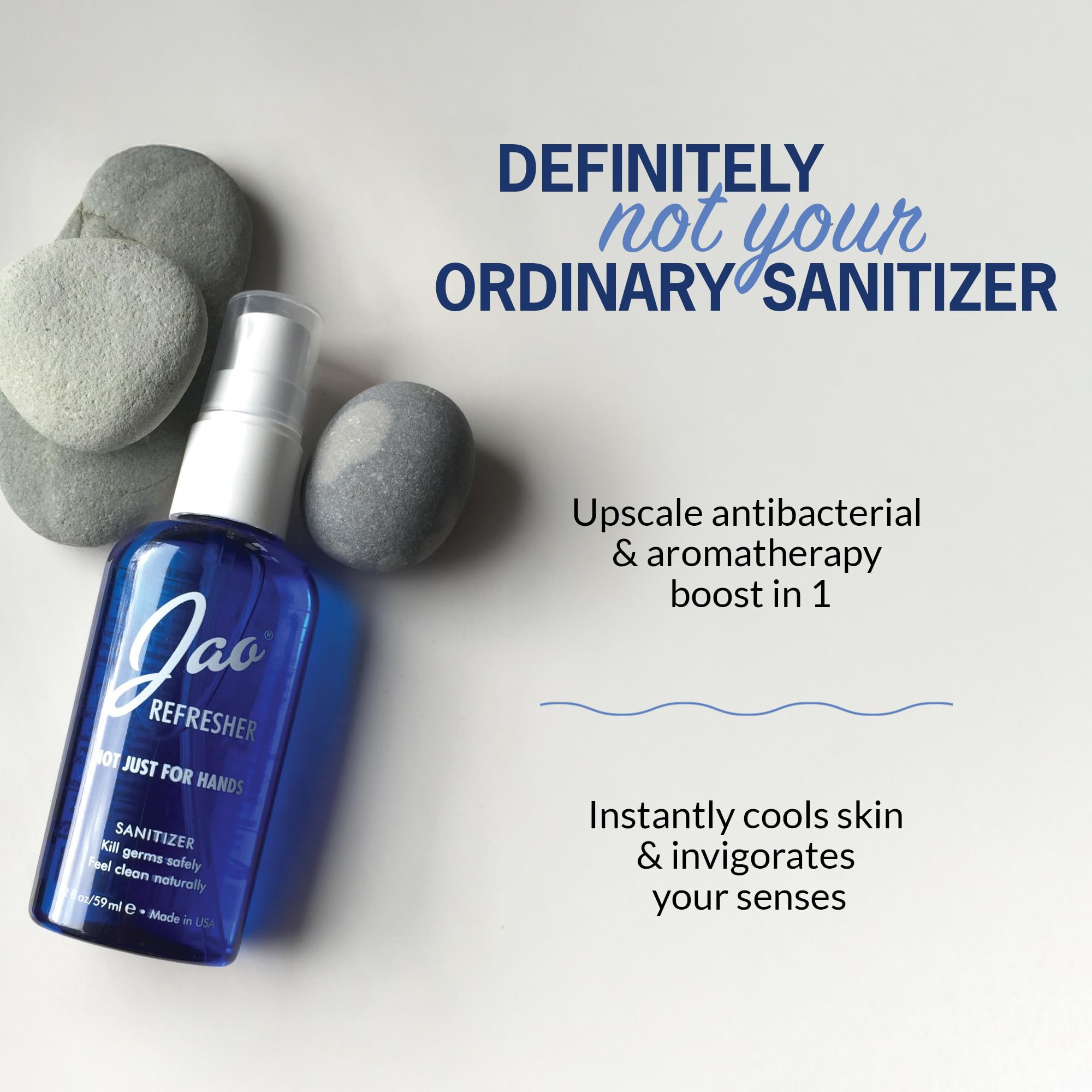 Jao Refresher | Multipurpose Travel Sanitizer, Face Moisturizer, Toner & Aftershave | Plant-Based, No Parabens, No Sulphates | 4 oz