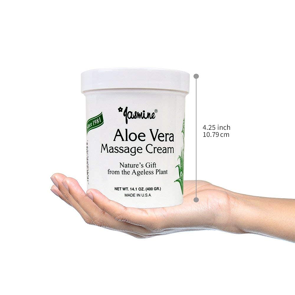 Jasmine Aloe Vera Massage Cream – Deep Hydration & Anti-Aging Therapy (400 g)