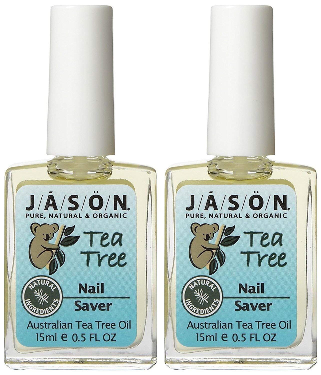 Jason Tea Tree Oil Nail Saver – 0.5 oz (2 Pack) with 70% Organic Tea Tree Oil