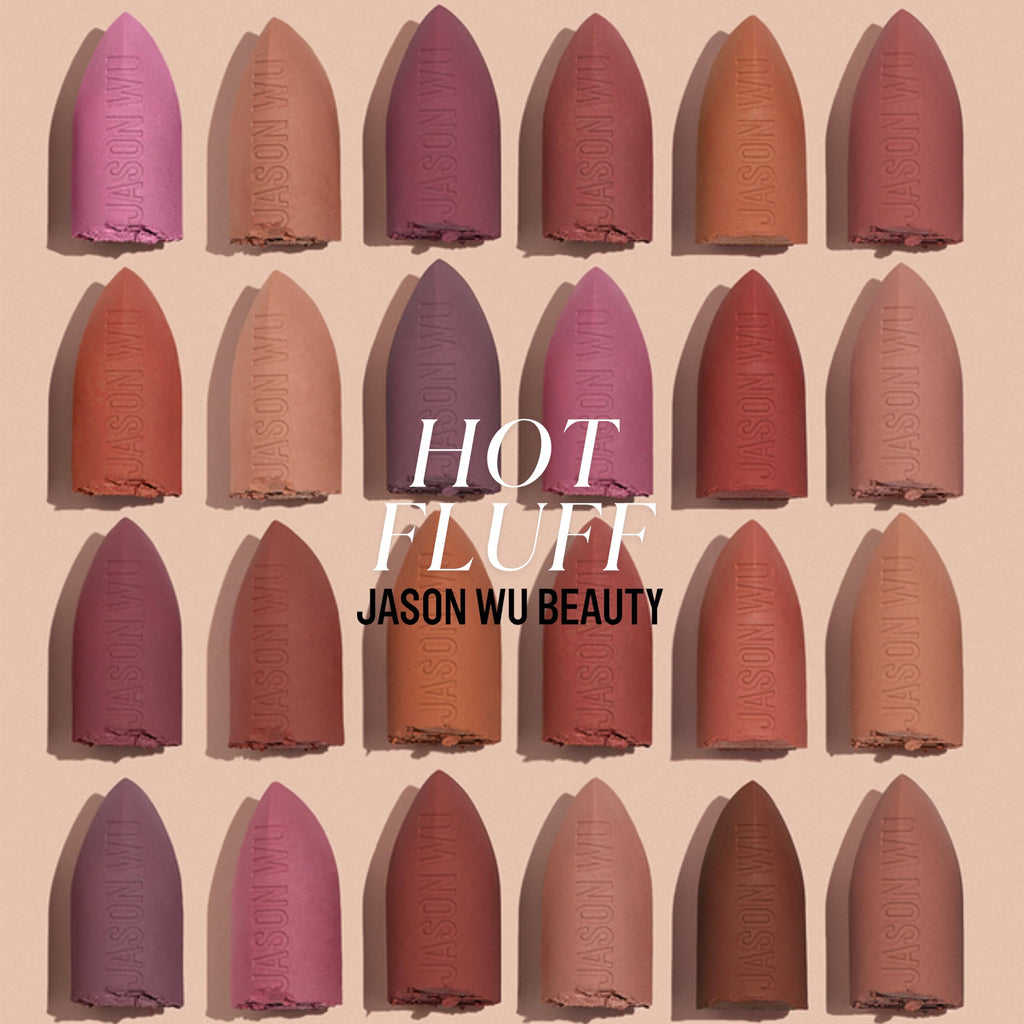 Jason Wu Hot Fluff Modern Matte Lipstick – 3-in-1 Lip/Blush/Shadow (Pecan Pie, 3.8g)