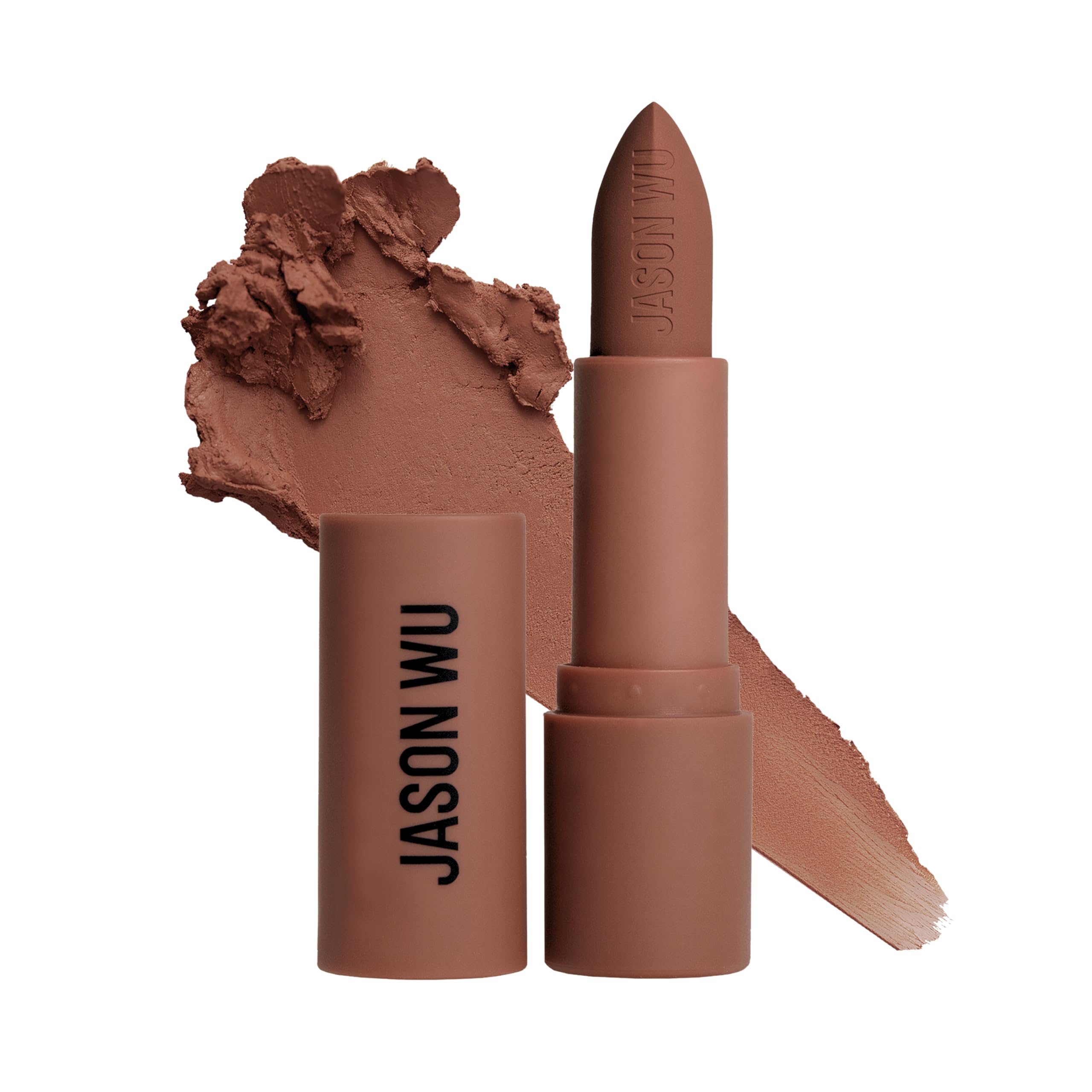 Jason Wu Hot Fluff Modern Matte Lipstick – 3-in-1 Lip/Blush/Shadow (Pecan Pie, 3.8g)