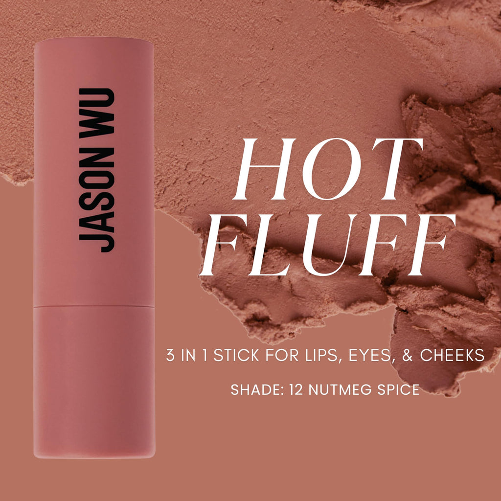 Jason Wu Hot Fluff Modern Matte Lipstick Nutmeg Spice – 3-in-1 Lipstick, Blush & Shadow (3.8g)