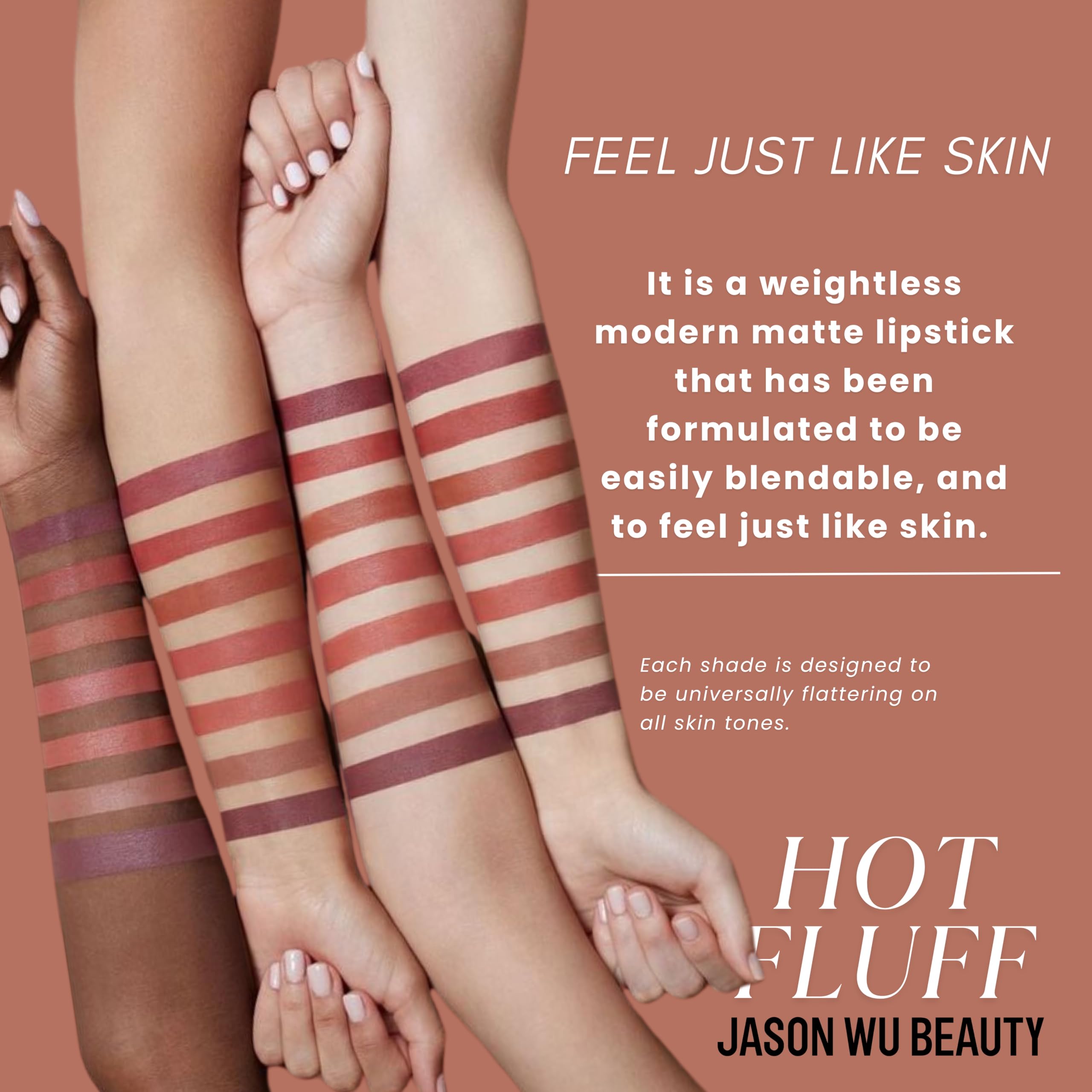 Jason Wu Hot Fluff Modern Matte Lipstick Nutmeg Spice – 3-in-1 Lipstick, Blush & Shadow (3.8g)