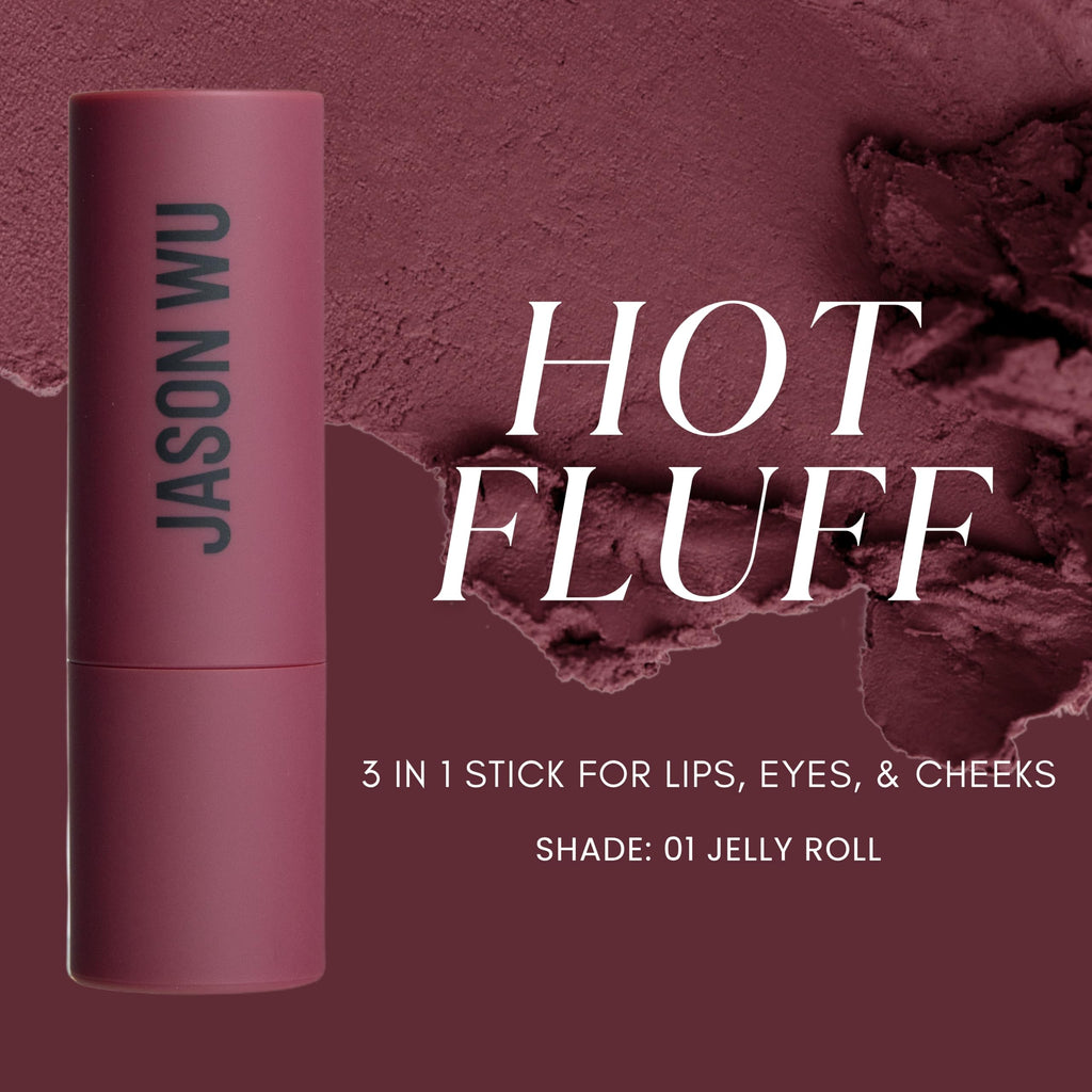 Jason Wu Beauty Hot Fluff Modern Matte Lipstick – 3-in-1 Lipstick, Blush & Shadow (Souffle) 3.8g