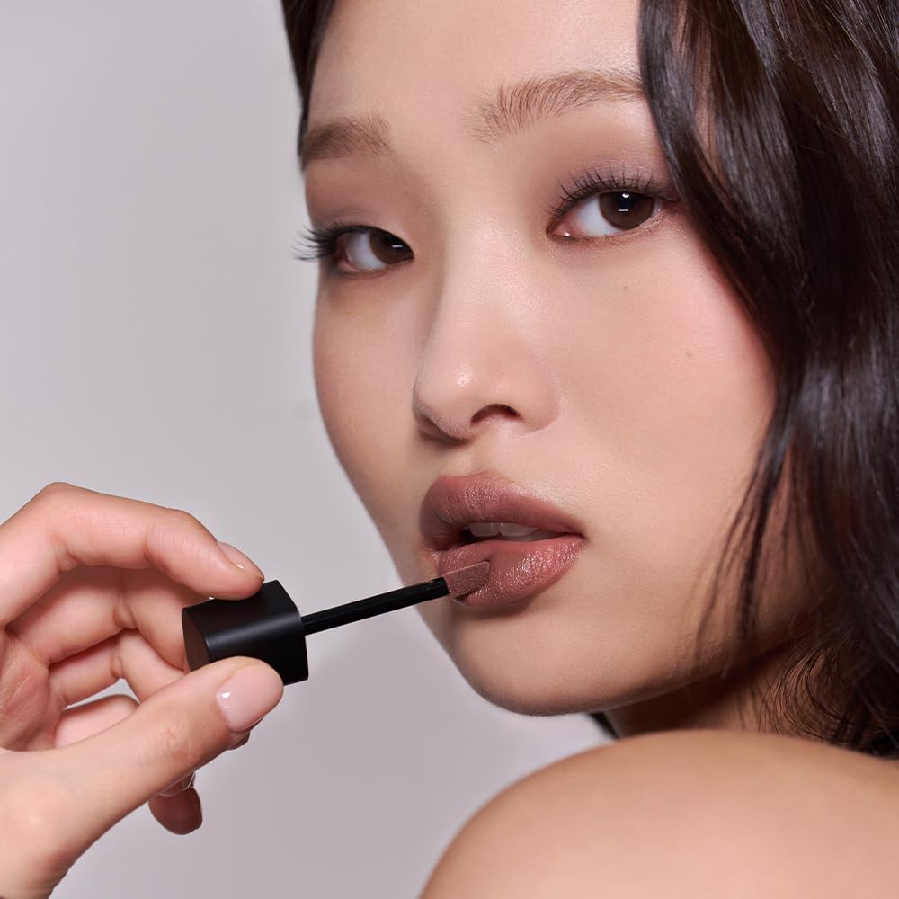 JAVIN DE SEOUL Wink Lip Shade Primer - All-Day Top Coat, Smudge-Proof Semi-Matte Lip Primer (04 Deep Mahogany)