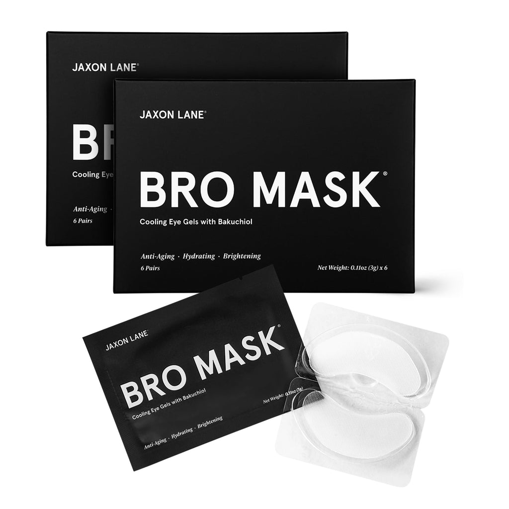 JAXON LANE Bro Mask Under Eye Patches for Men – Hydrogel 2x6 Pairs