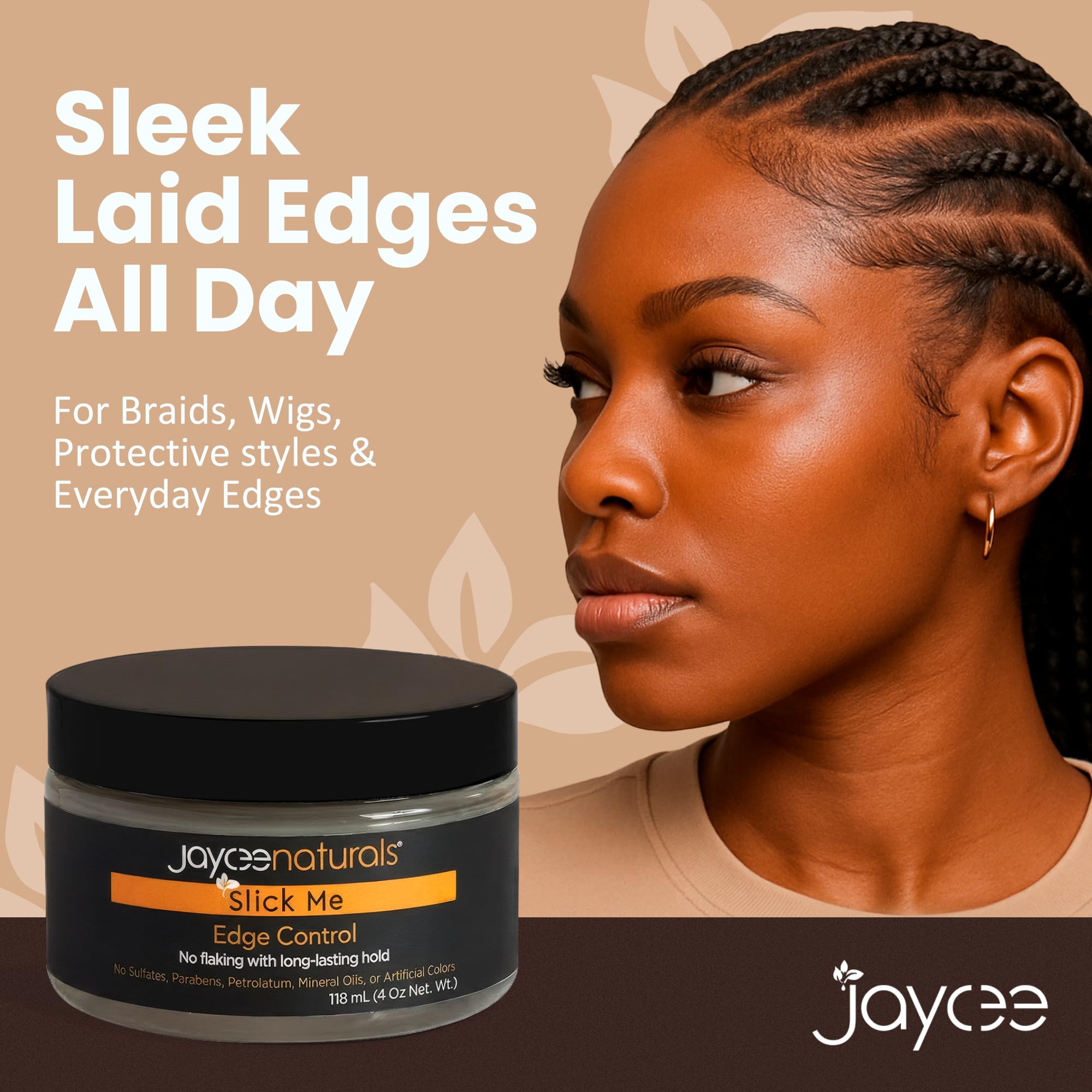 Jaycee Naturals Slick Me Edge Control – Water-Based Hold for 4C Hair