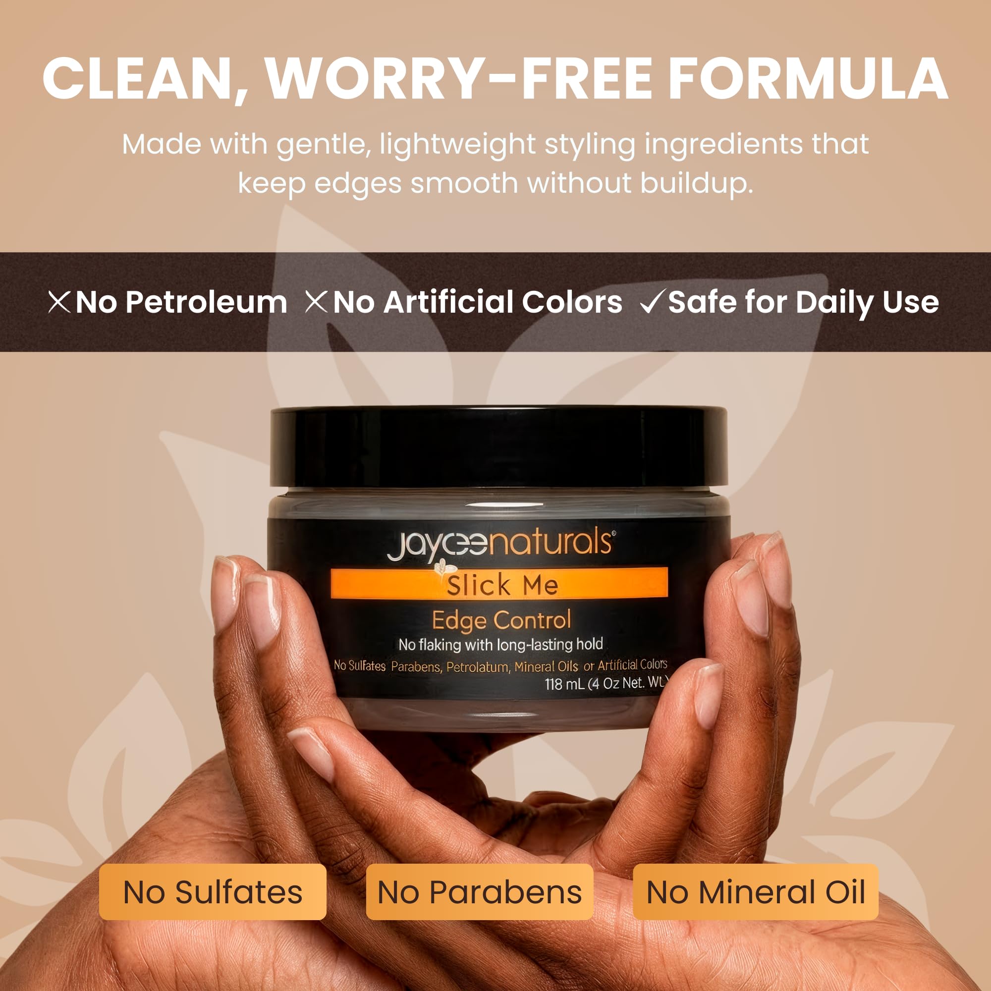 Jaycee Naturals Slick Me Edge Control – Water-Based Hold for 4C Hair