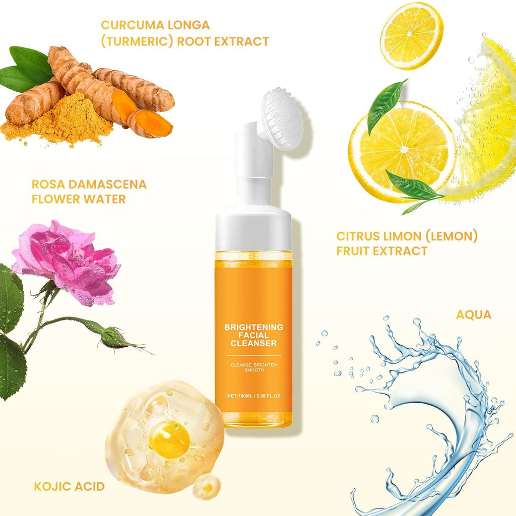 Jaysuing Turmeric Face Wash – Gentle Foaming Cleanser for All Skin Types