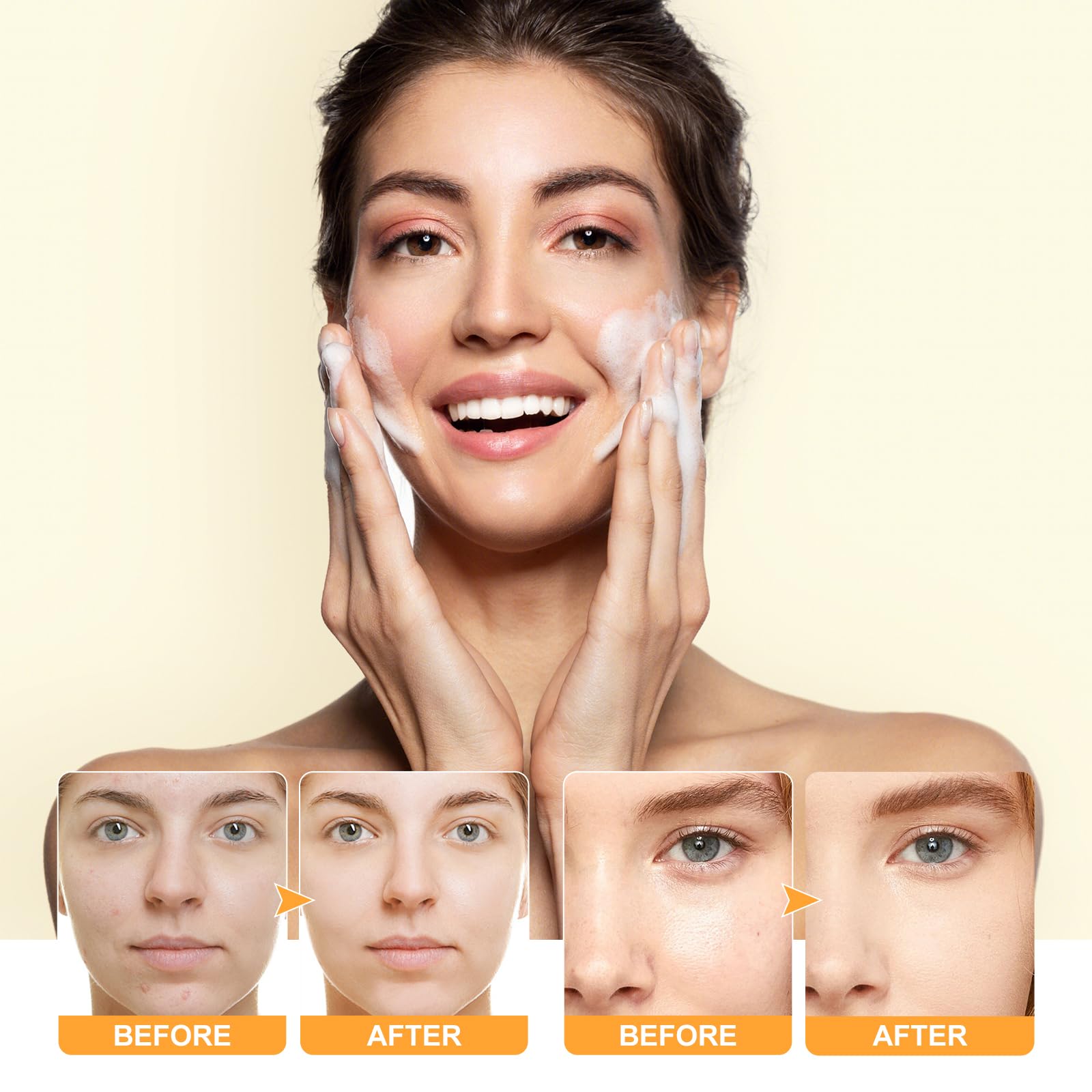 Jaysuing Turmeric Face Wash – Gentle Foaming Cleanser for All Skin Types