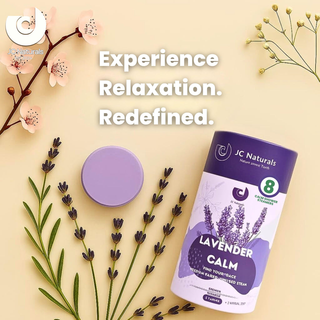 JC Naturals Lavender Shower Steamers – Extra Large 8-Pack XL Aromatherapy