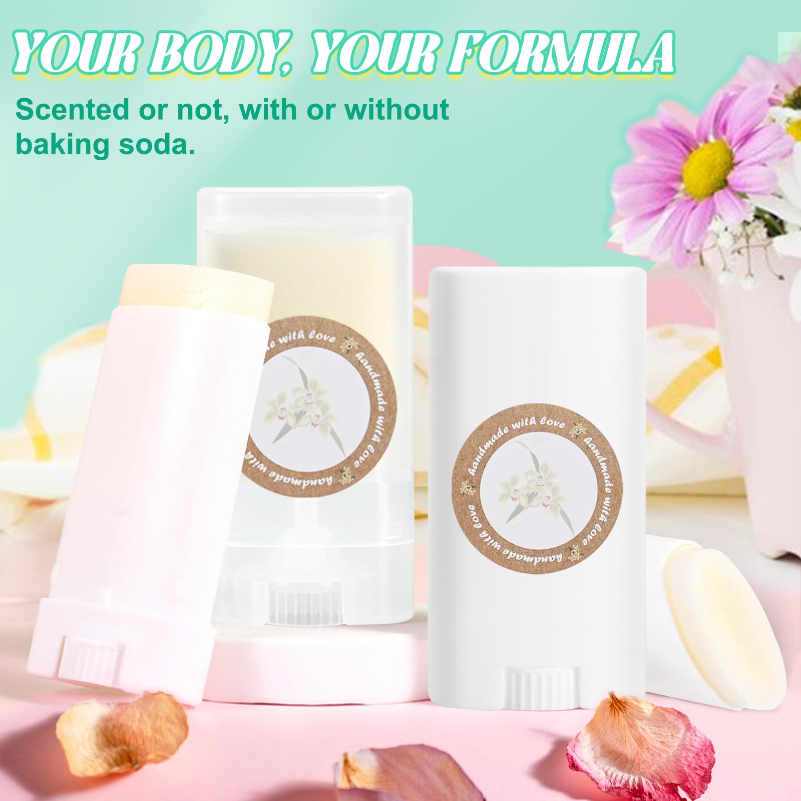 JCOOS Deodorant Making Kit — DIY Aluminum-Free Deodorant for Women and Men | Shea Butter, Coconut Oil