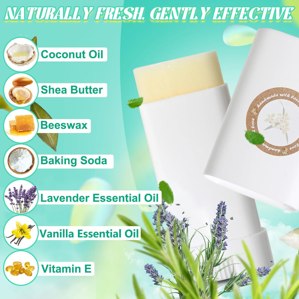 JCOOS Deodorant Making Kit — DIY Aluminum-Free Deodorant for Women and Men | Shea Butter, Coconut Oil
