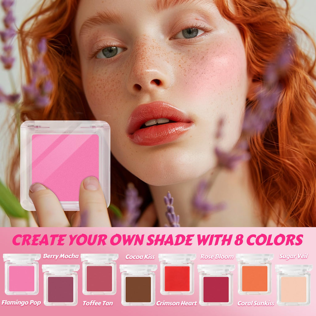 JCOOS DIY Blush Kit – Create Your Own Cream Blush with 8 Pigments