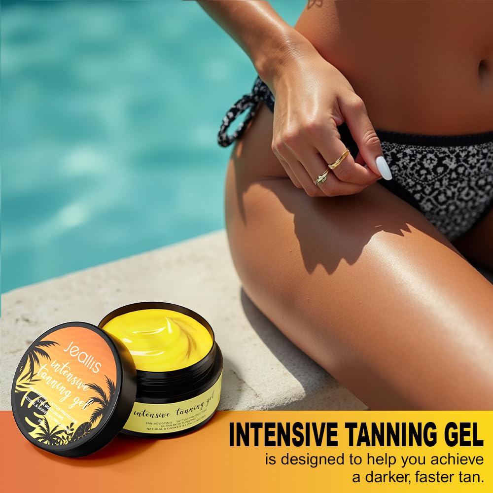 Jeallis Extreme Dark Luxe Gel Mango – Tan Accelerator for Outdoor Sun & Sunbeds