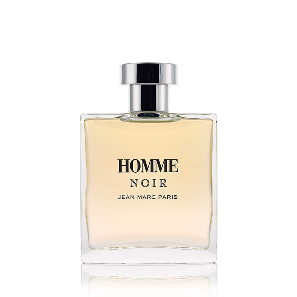 Jean Marc Paris Homme Noir Eau de Toilette – 100ml/3.4oz Woody Fragrance with Grapefruit, Tobacco & Tonka Bean