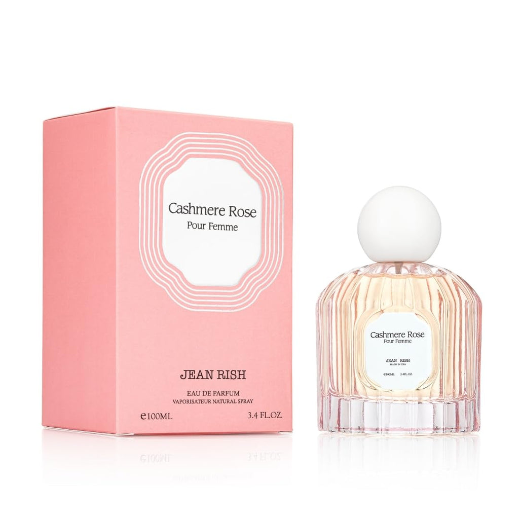 Jean Rish Cashmere Rose – Eau de Parfum for Women, Clove, Rose & Oud, USA Made