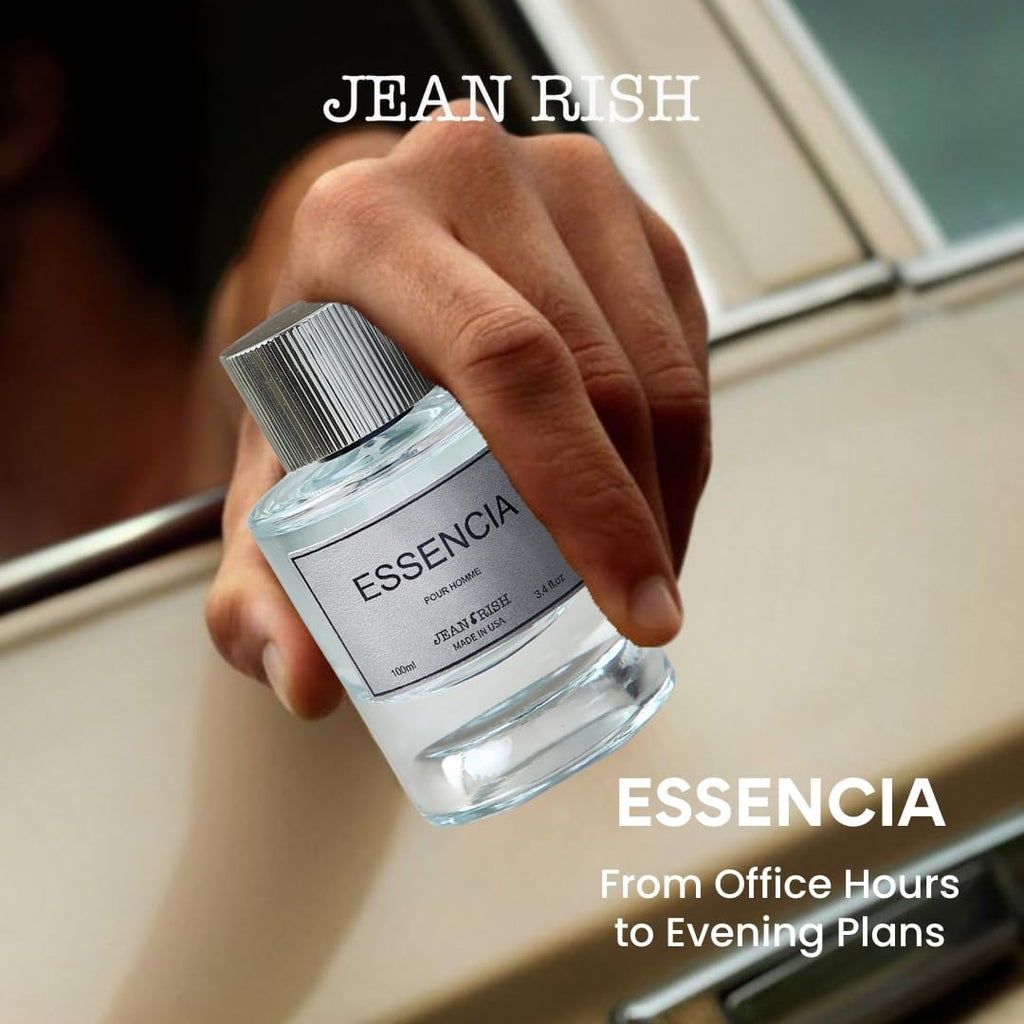 Jean Rish Essencia Eau de Parfum for Men - Mint, Lemon & Vanilla, 100ml