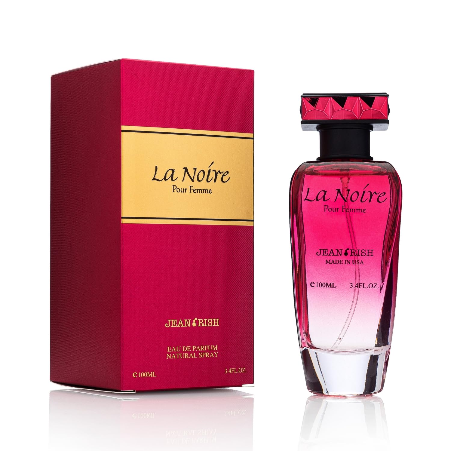 Jean Rish La Noire EDP for Women – Bergamot, Peony & Vanilla | 100ml, Made in USA