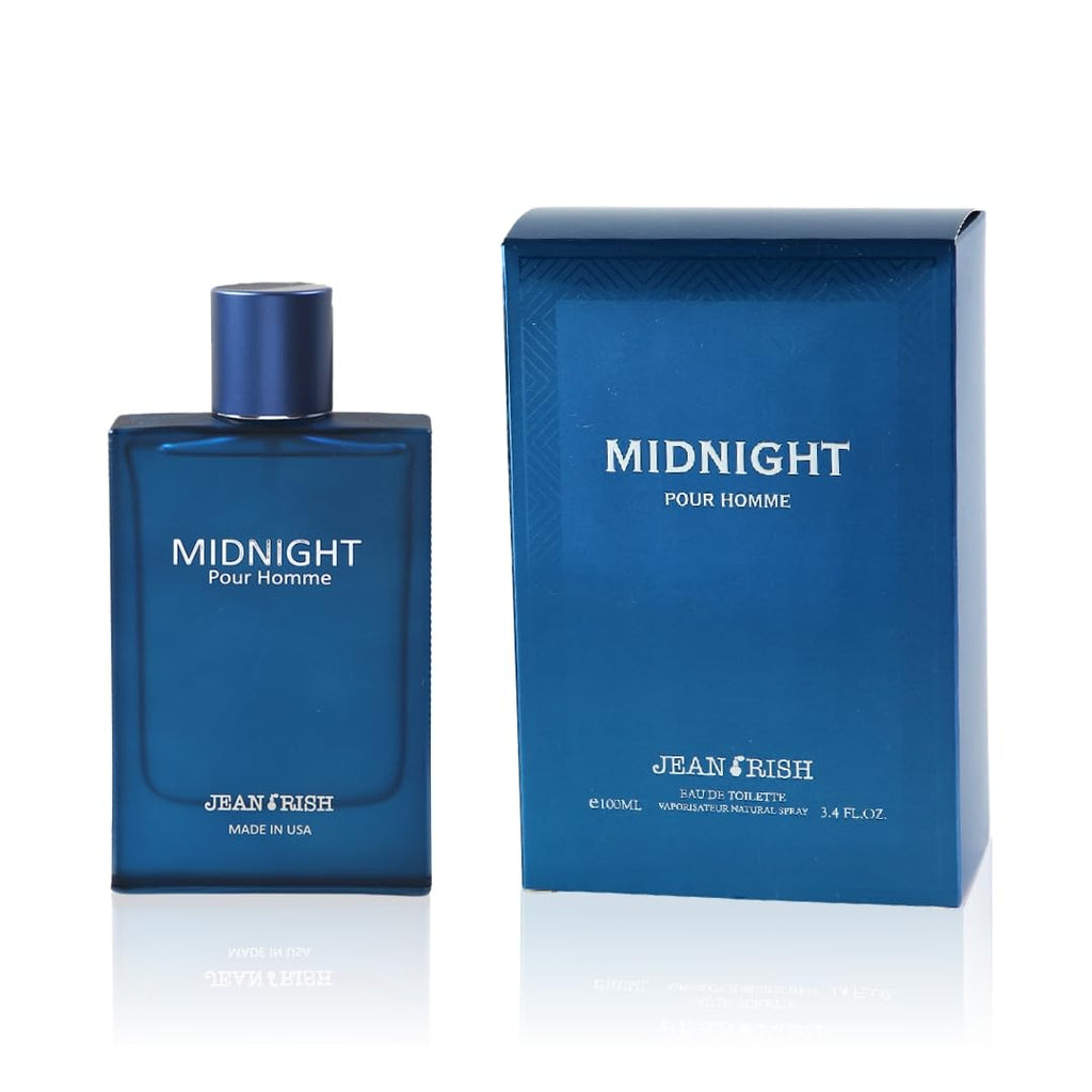 Jean Rish Midnight Pour Homme Eau de Toilette – 100ml with Bergamot, Lavender & Patchouli