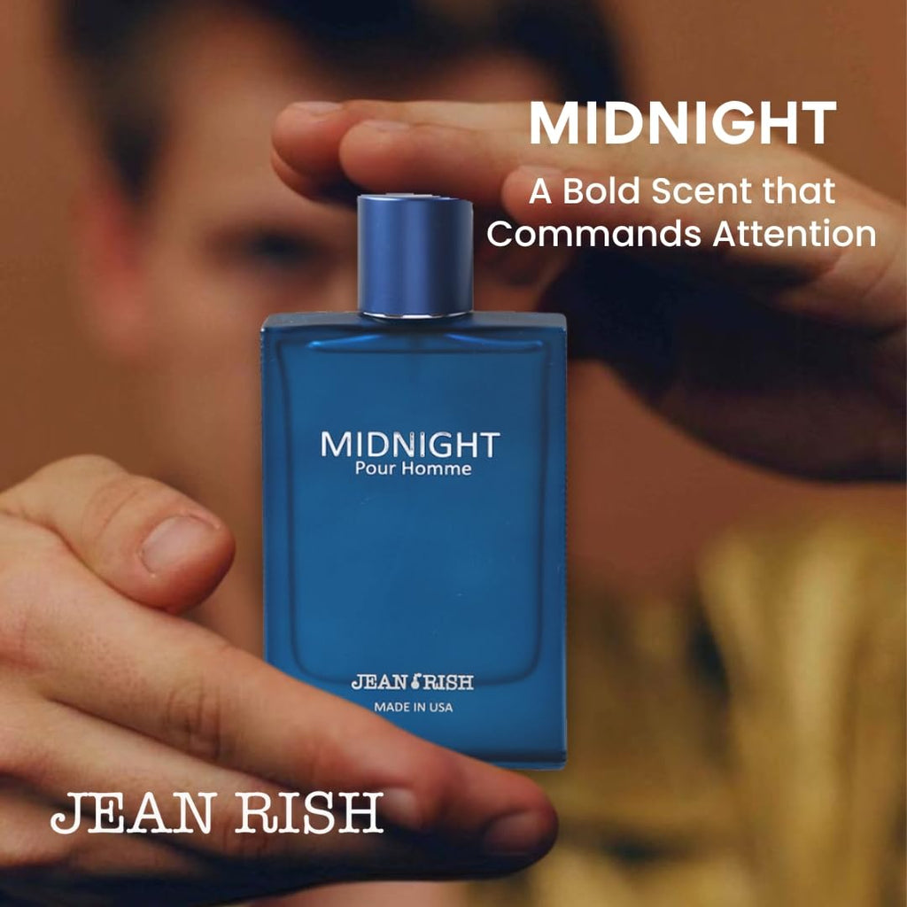 Jean Rish Midnight Pour Homme Eau de Toilette – 100ml with Bergamot, Lavender & Patchouli