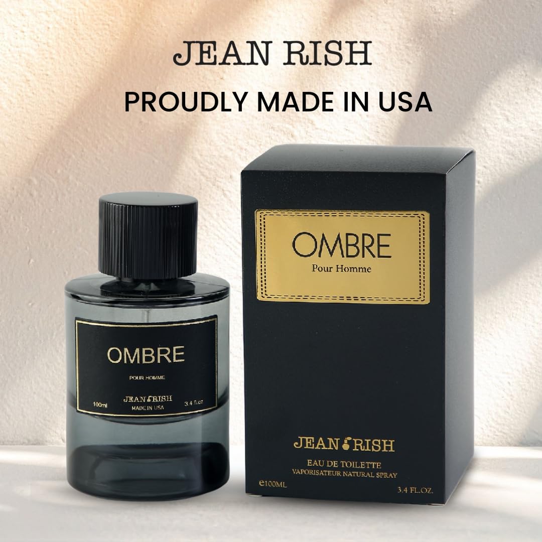 Jean Rish Ombre for Men EDP – Lemon, Tonka Bean & Vanilla, USA-Made