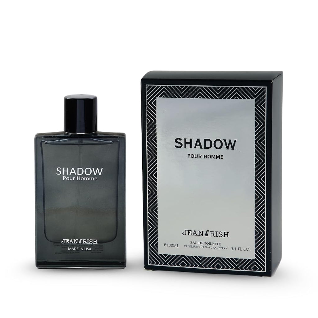 Jean Rish Shadow Pour Homme EDT – Lemon, Cedar & Musk, 3.4 oz / 100 ml